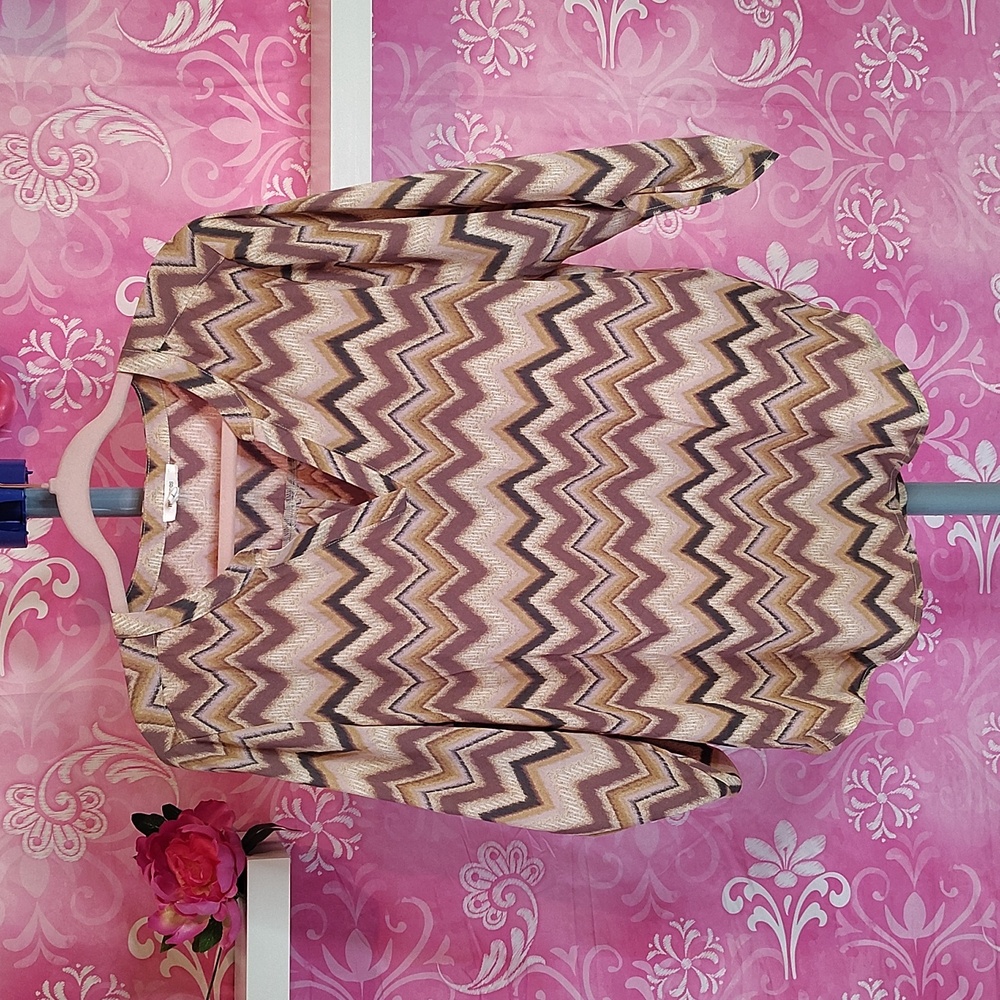 Maurices Multicolor Chevron Top